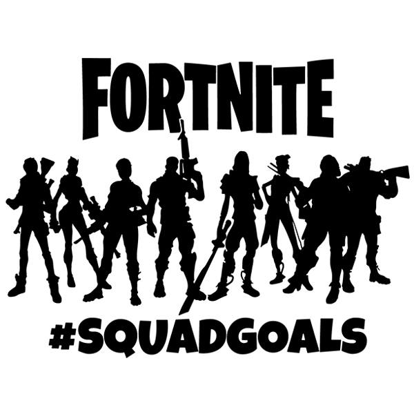 Wall Sticker Fortnite Squadgoals Logo Muraldecal Com
