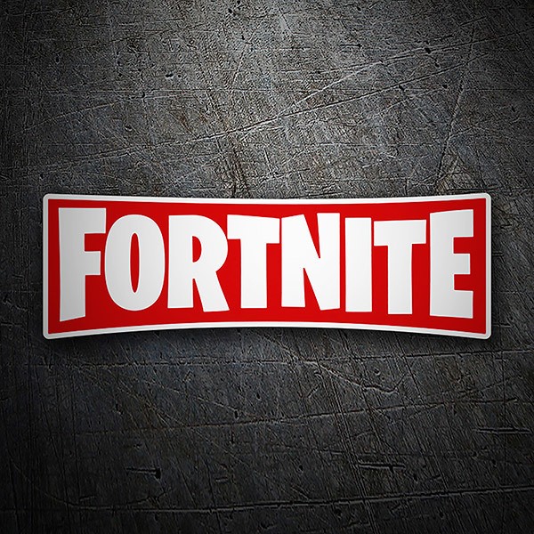 Sticker Fortnite red logo | MuralDecal.com