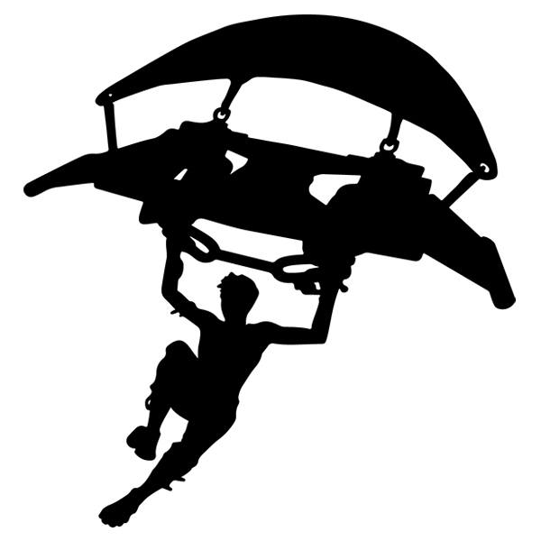 Sticker Fortnite Paragliding Muraldecal Com