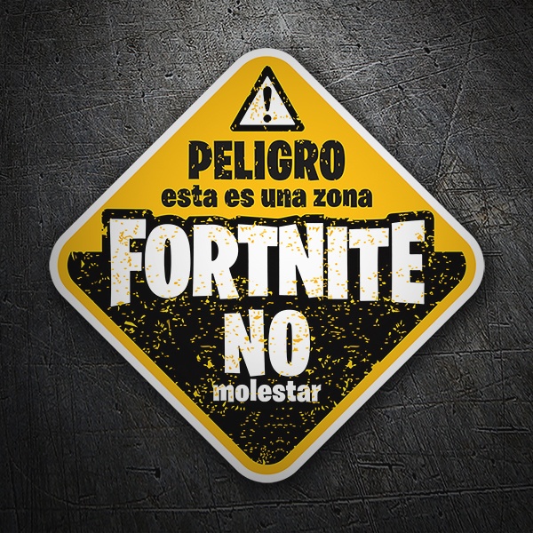 Car & Motorbike Stickers: This is a Fortnite area