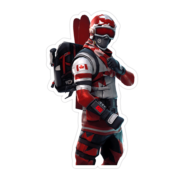 Sticker Skin Fortnite canadian skier