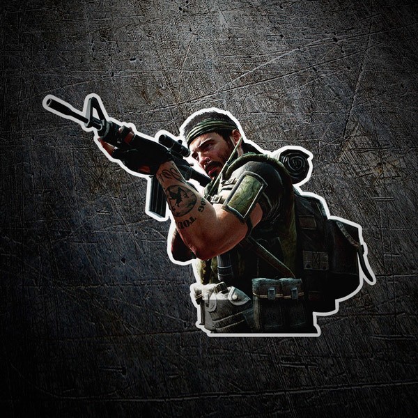 Wall Stickers: Skin Fortnite soldier pointing