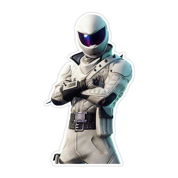 Sticker Skin Fortine White Helmet Warrior Muraldecal Com