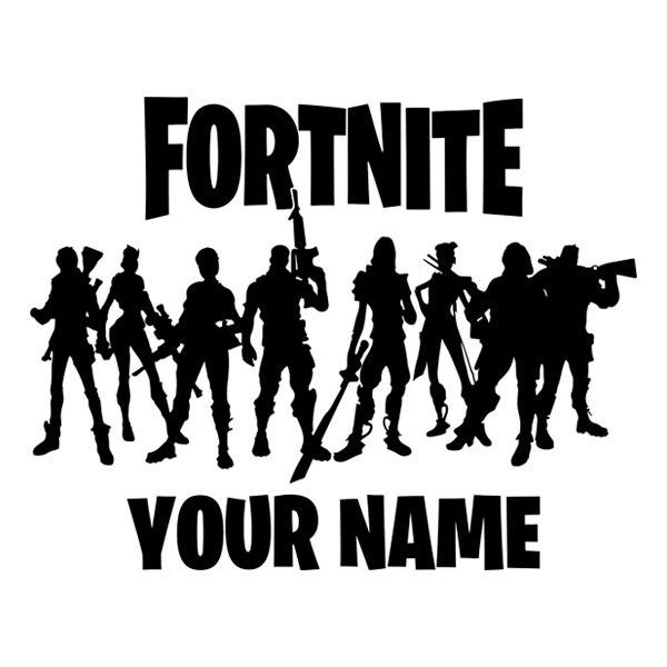 Wall Sticker Fortnite Customised Players Muraldecal Com