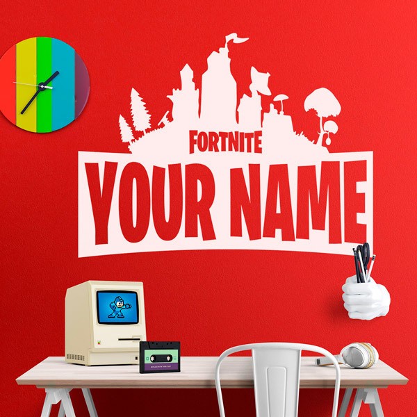 Wall sticker Personalized Fortnite Shelter
