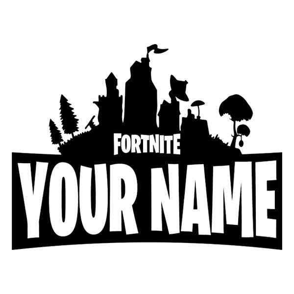 Wall Sticker Personalized Fortnite Shelter Muraldecal Com