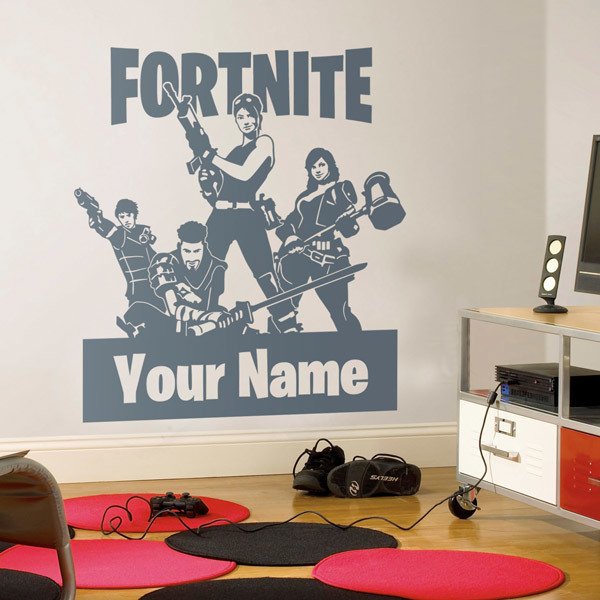 Wall Sticker Custom Fortnite Squadron Muraldecal Com