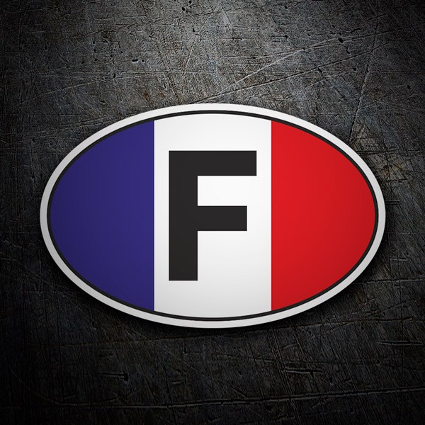 Car & Motorbike Stickers: France oval