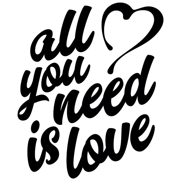 Wall Stickers: All you need is love