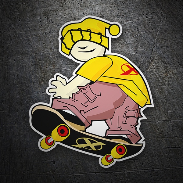 Car & Motorbike Stickers: Skateboard jump