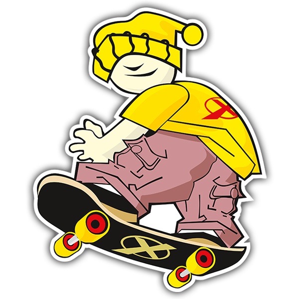 Car & Motorbike Stickers: Skateboard jump