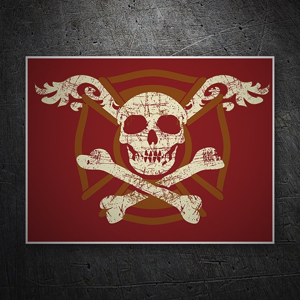 Car & Motorbike Stickers: Pirate flag