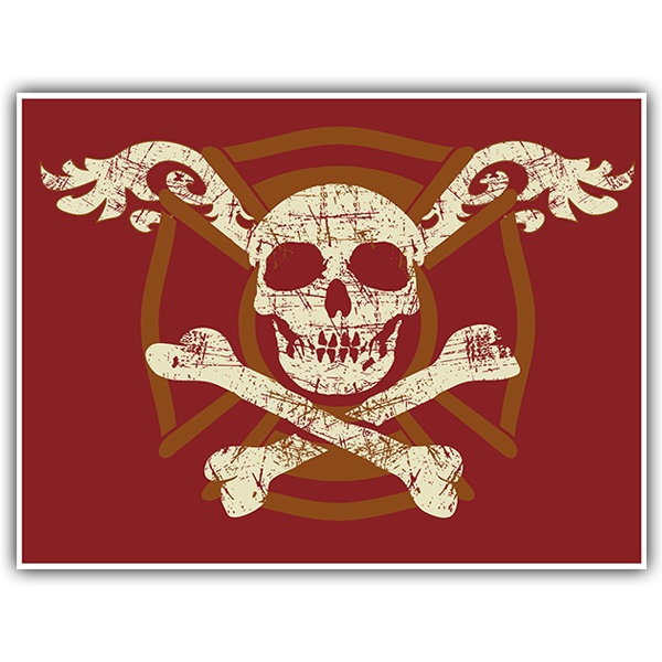 Car & Motorbike Stickers: Pirate flag