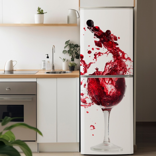 Wall Stickers: Glass of red wine