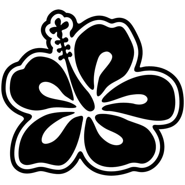 Car & Motorbike Stickers: Flower surfing