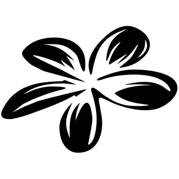 Car & Motorbike Stickers: Hawaiian Plumeria flower