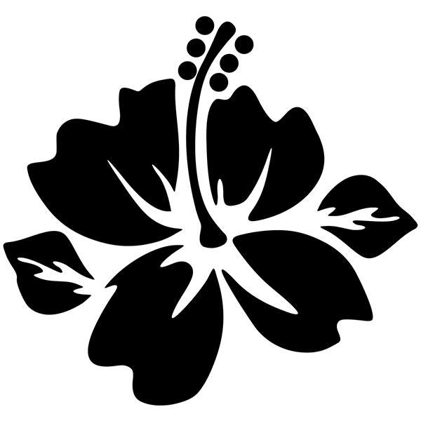 Car & Motorbike Stickers: Hawaiian Hibiscus Flower
