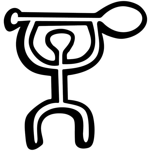 Car & Motorbike Stickers: Tribal Paddle Surfer