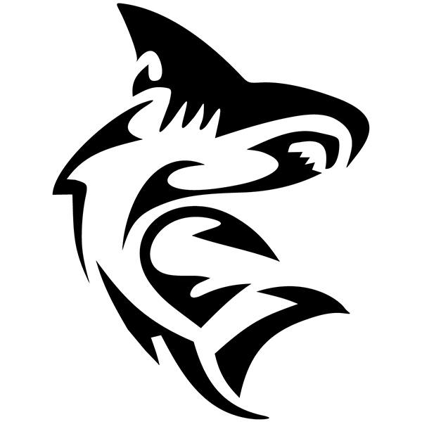 Car & Motorbike Stickers: Tribal Shark