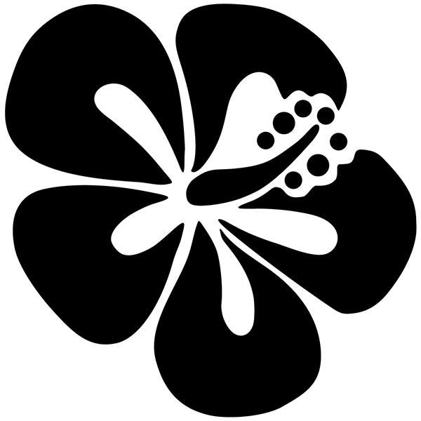 Car & Motorbike Stickers: Hawaii flower