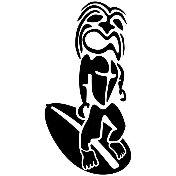 Car & Motorbike Stickers: Indonesian surf totem