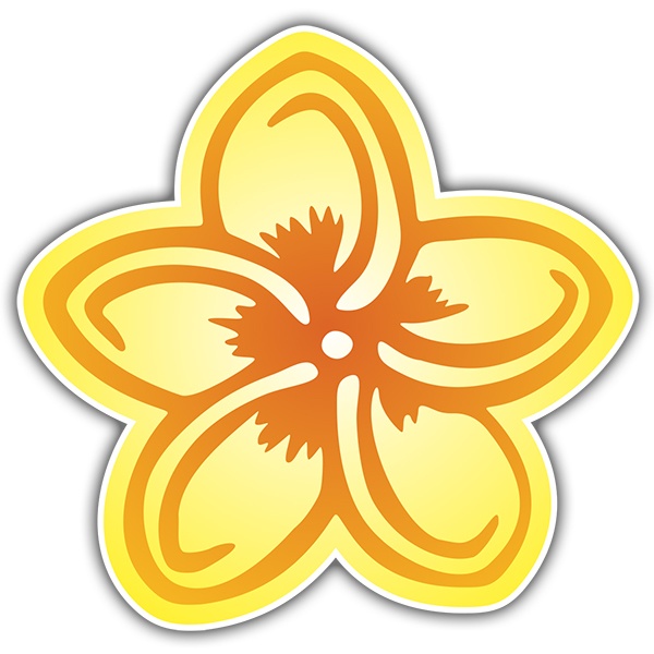 Sticker Orange flower