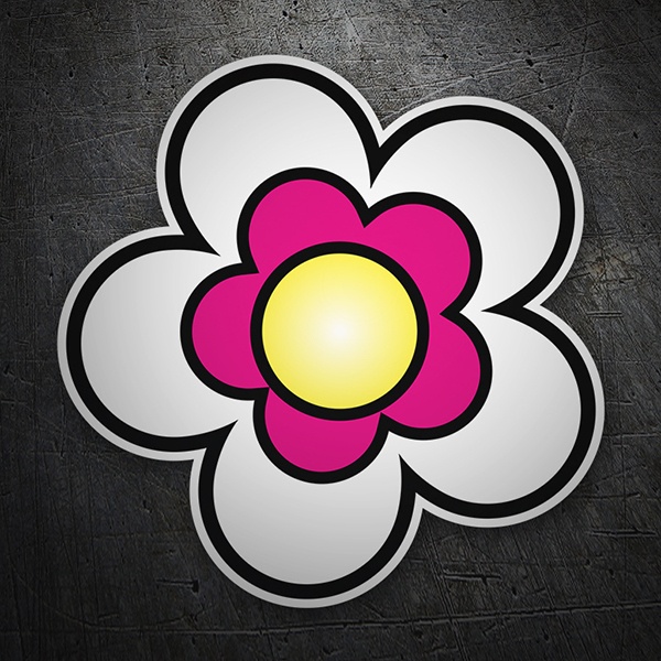 Car & Motorbike Stickers: Flower Fashion