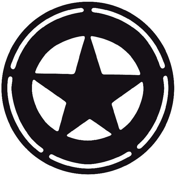 Car & Motorbike Stickers: Sheriff Star