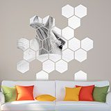 Wall Stickers: White horse Geometric kit 3