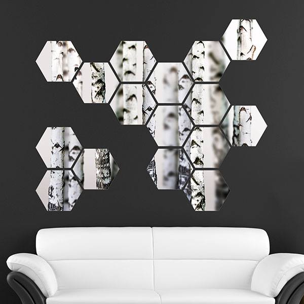 Wall Stickers: Birch Geometric kit