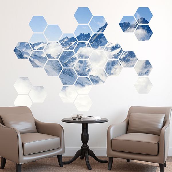 Wall Stickers: Everest Geometric kit