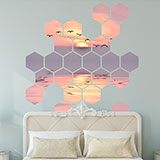 Wall Stickers: Sunset Geometric kit 3