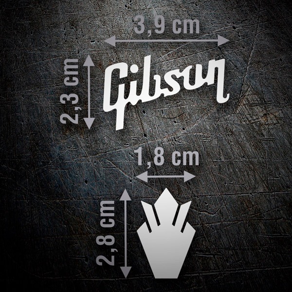 Car & Motorbike Stickers: Gibson Logo 0