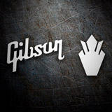Car & Motorbike Stickers: Gibson Logo 4