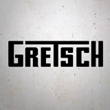 Car & Motorbike Stickers: Guitar Gretsch III 3