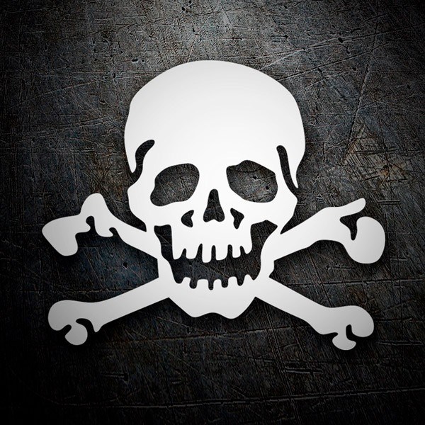 Car & Motorbike Stickers: Skull with Crossed Bones