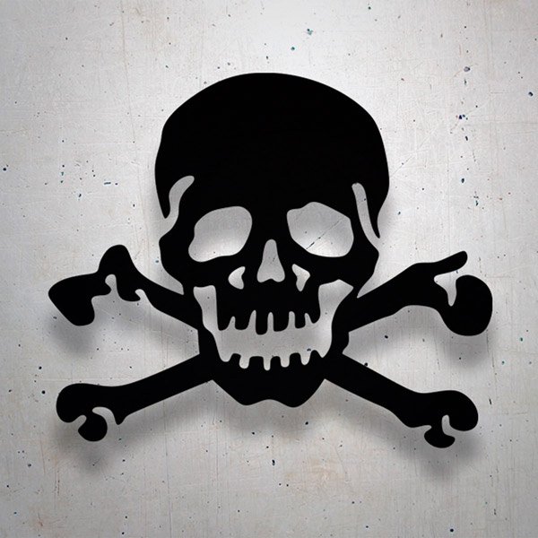 Car & Motorbike Stickers: Skull with Crossed Bones