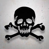 Car & Motorbike Stickers: Skull with Crossed Bones 3