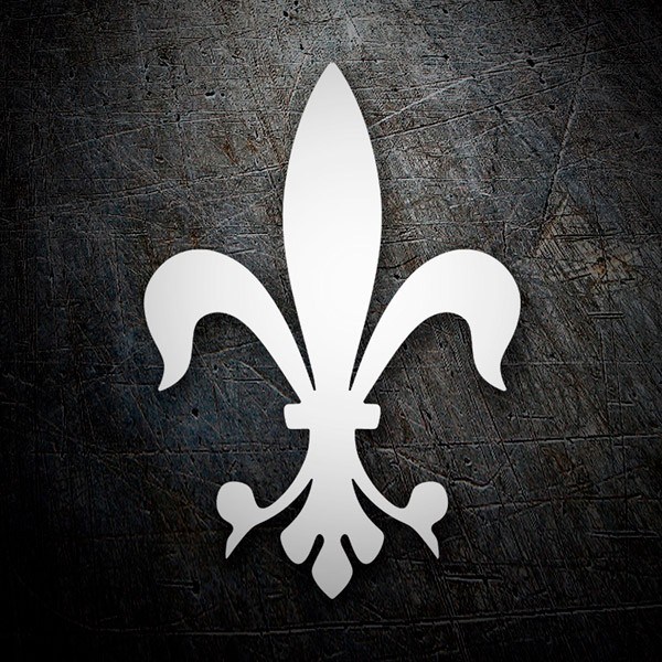 Car & Motorbike Stickers: Fleur de Lis Heraldic