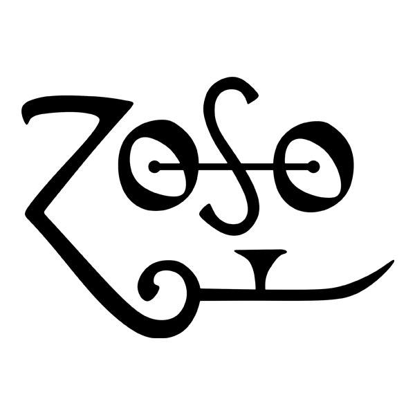 Car & Motorbike Stickers: Zoso Symbol - Led Zeppelin