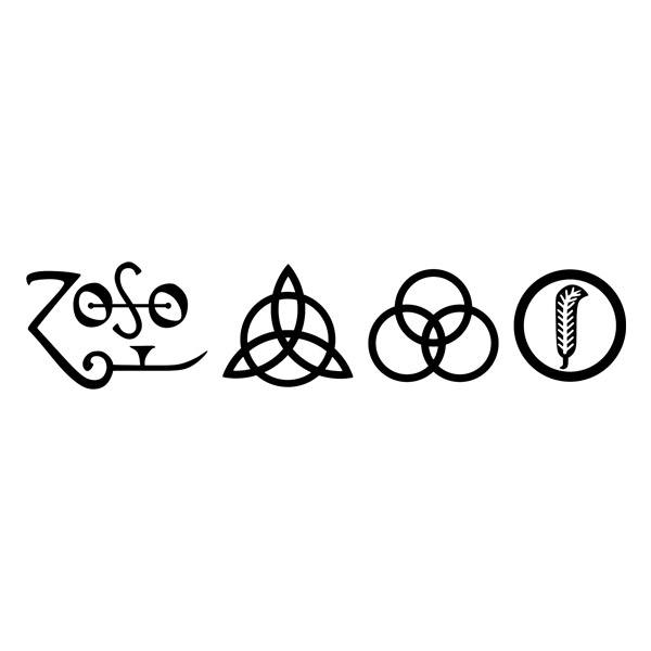 Car & Motorbike Stickers: Symbols - Led Zeppelin IV