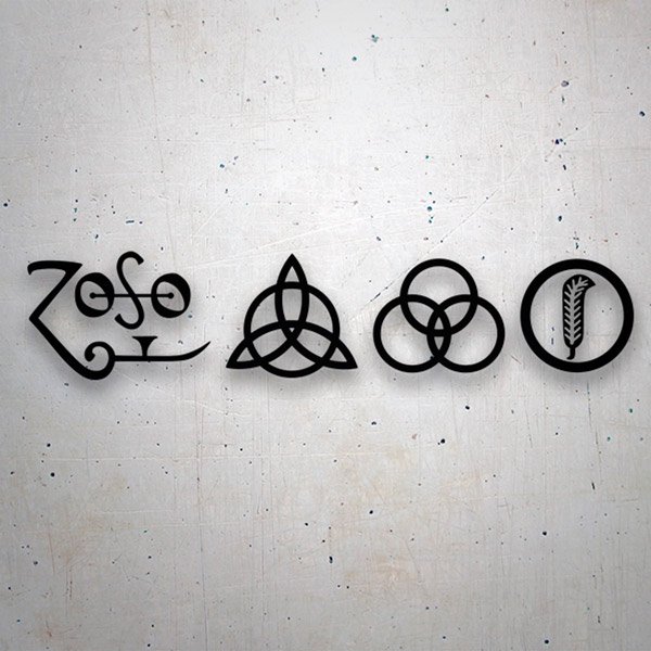 Car & Motorbike Stickers: Symbols - Led Zeppelin IV