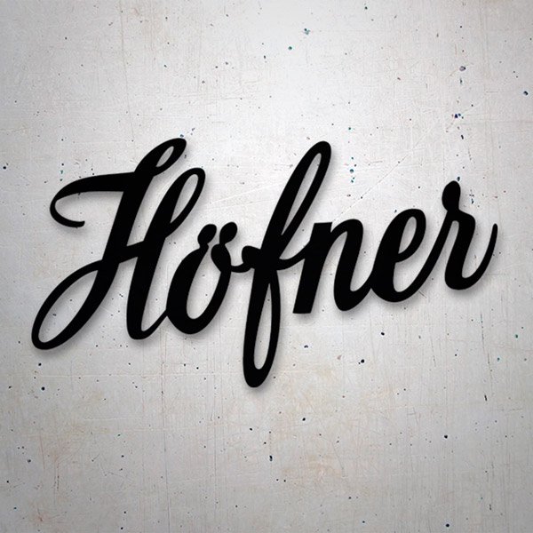 Car & Motorbike Stickers: Höfner