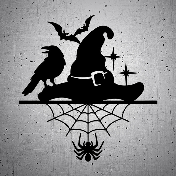 Car & Motorbike Stickers: Raven Bat Spider Hat