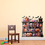 Wall Stickers: Halloween Spellbook Shelf 3