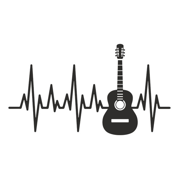 Car & Motorbike Stickers: Cardio Electro Guitar
