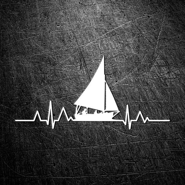 Car & Motorbike Stickers: Cardio Electro Sailboat