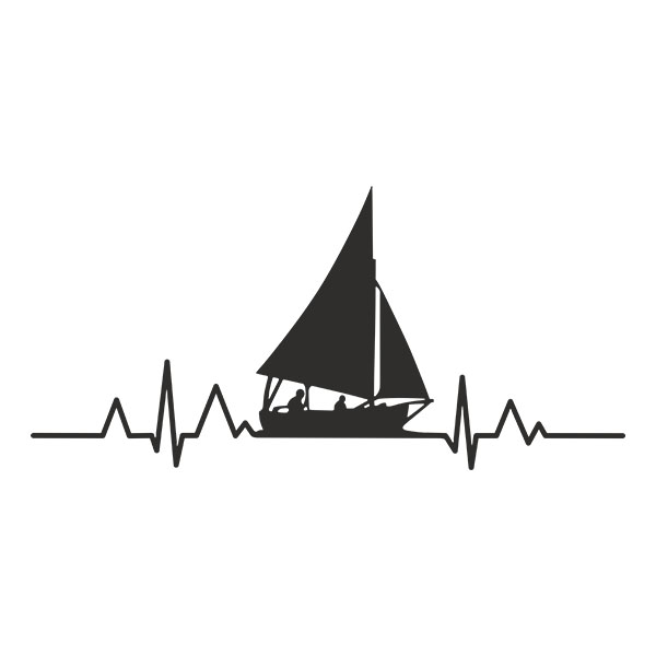 Car & Motorbike Stickers: Cardio Electro Sailboat