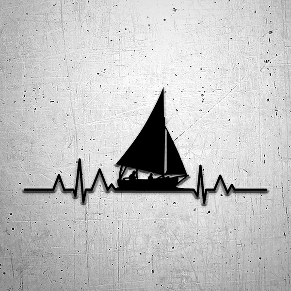 Car & Motorbike Stickers: Cardio Electro Sailboat