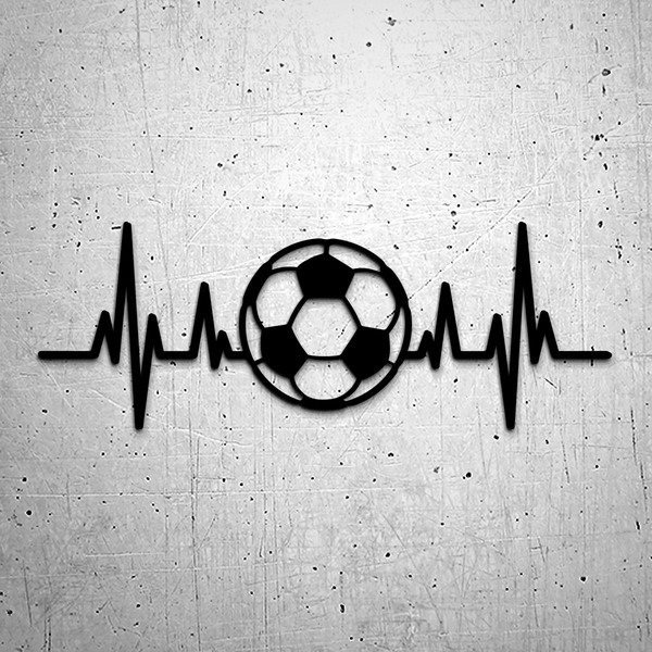 Car & Motorbike Stickers: Cardio Electro Football